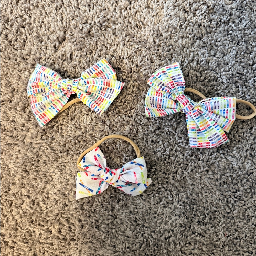 School themed bows